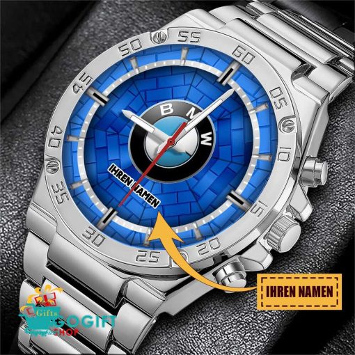 BMW Individueller Name Limitierte Auflage Stahlsturm Uhr