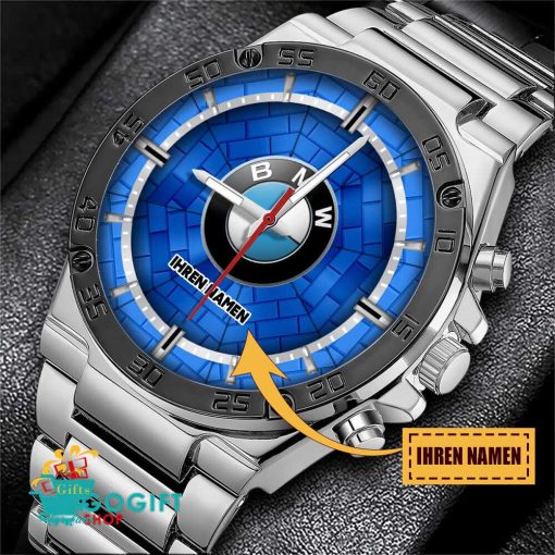BMW Individueller Name Limitierte Auflage Stahlsturm Uhr