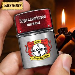 Bayer 04 Leverkusen Individueller Name Neues Design Zippo-Feuerzeug