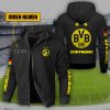 Borussia Dortmund Individueller Name Sportlicher Stil Sport-Hoodie