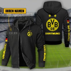 Borussia Dortmund Individueller Name Sportlicher Stil Sport-Hoodie