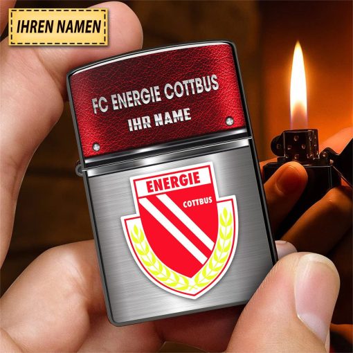 Energie Cottbus Individueller Name Neues Design Zippo-Feuerzeug