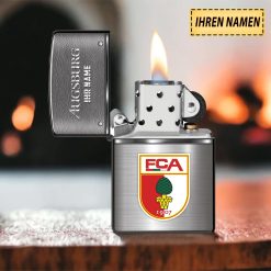 FC Augsburg Individueller Name Neues Design Zippo-Feuerzeug