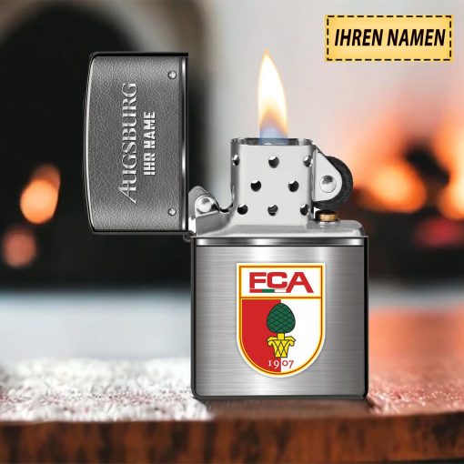 FC Augsburg Individueller Name Neues Design Zippo-Feuerzeug