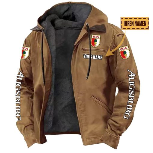 FC Augsburg Individueller Name Neue Version Kapuzenjacke FC Augsburg Individueller Name Neue Version Kapuzenjacke