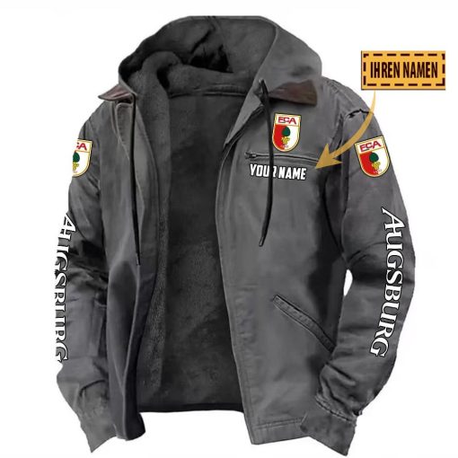 FC Augsburg Individueller Name Neue Version Kapuzenjacke FC Augsburg Individueller Name Neue Version Kapuzenjacke