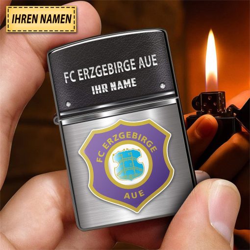 FC Erzgebirge Aue Individueller Name Neues Design Zippo-Feuerzeug