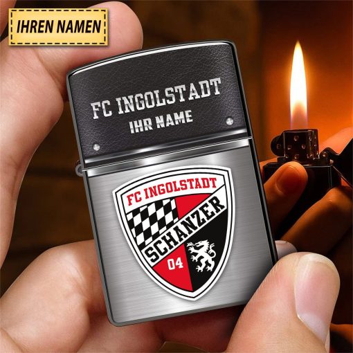 FC Ingolstadt 04 Individueller Name Neues Design Zippo-Feuerzeug