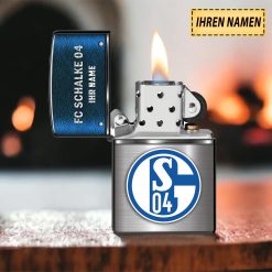 FC Schalke 04 Individueller Name Neues Design Zippo-Feuerzeug