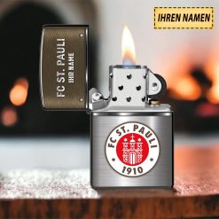 FC St. Pauli Individueller Name Neues Design Zippo-Feuerzeug