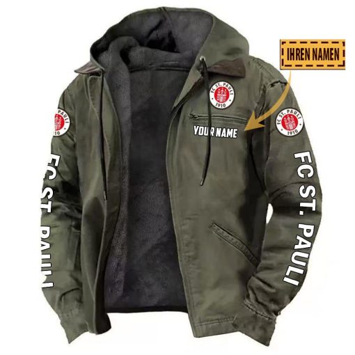 FC St. Pauli Individueller Name Neue Version Kapuzenjacke FC St. Pauli Individueller Name Neue Version Kapuzenjacke