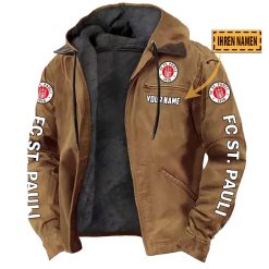 FC St. Pauli Individueller Name Neue Version Kapuzenjacke