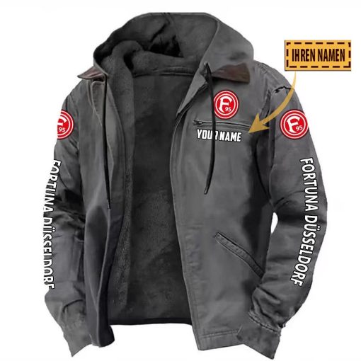 Fortuna Düsseldorf Individueller Name Neue Version Kapuzenjacke