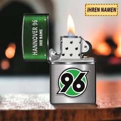 Hannover 96 Individueller Name Neues Design Zippo-Feuerzeug