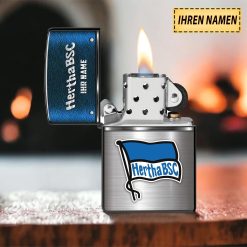 Hertha BSC Individueller Name Neues Design Zippo-Feuerzeug