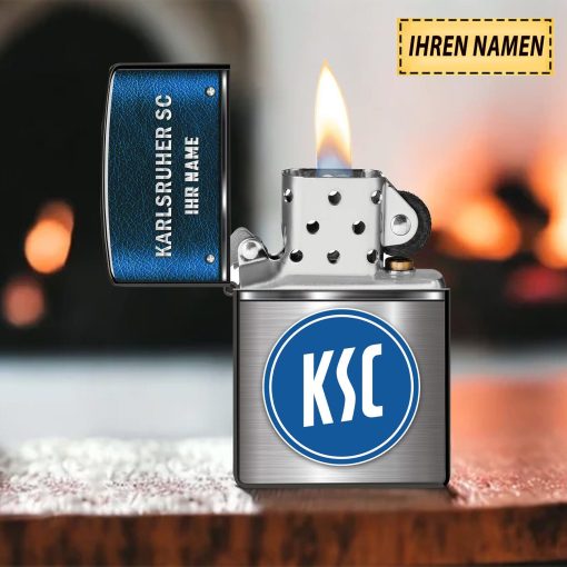 Karlsruher SC Individueller Name Neues Design Zippo-Feuerzeug