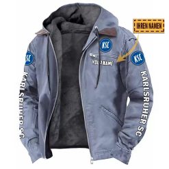 Karlsruher SC Individueller Name Neue Version Kapuzenjacke