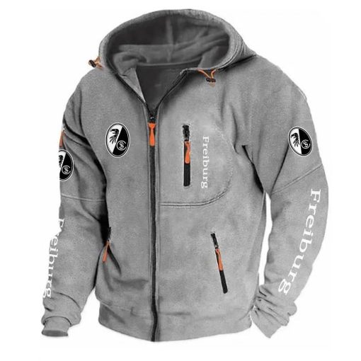 SC Freiburg Neue Version Zip-Up-Jacke SC Freiburg Neue Version Zip-Up-Jacke