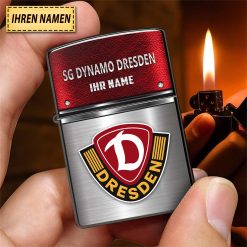 SG Dynamo Dresden Individueller Name Neues Design Zippo-Feuerzeug