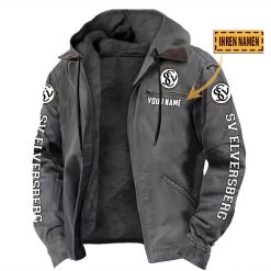 SV Elversberg Individueller Name Neue Version Kapuzenjacke