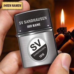 SV Sandhausen Individueller Name Neues Design Zippo-Feuerzeug