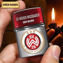 SV Wehen Wiesbaden Individueller Name Neues Design Zippo-Feuerzeug