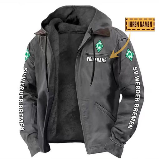 SV Werder Bremen Individueller Name Neue Version Kapuzenjacke SV Werder Bremen Individueller Name Neue Version Kapuzenjacke