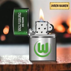VfL Wolfsburg Individueller Name Neues Design Zippo-Feuerzeug