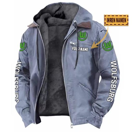 VfL Wolfsburg Individueller Name Neue Version Kapuzenjacke VfL Wolfsburg Individueller Name Neue Version Kapuzenjacke