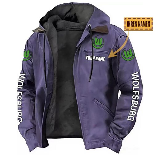 VfL Wolfsburg Individueller Name Neue Version Kapuzenjacke VfL Wolfsburg Individueller Name Neue Version Kapuzenjacke