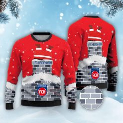 Neues Modell: 1. FC Heidenheim Weihnachtspullover mit Weihnachtsmann-Motiv