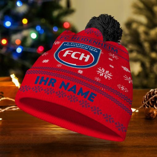 1. FC Heidenheim Individueller Name Neue Version Weihnachtsmütze 1. FC Heidenheim Individueller Name Neue Version Weihnachtsmütze