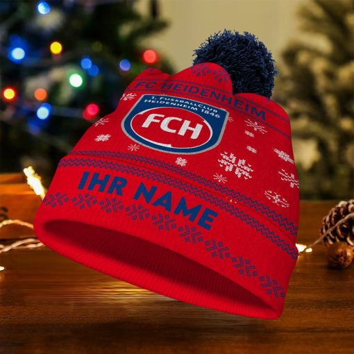 1. FC Heidenheim Individueller Name Neue Version Weihnachtsmütze 1. FC Heidenheim Individueller Name Neue Version Weihnachtsmütze