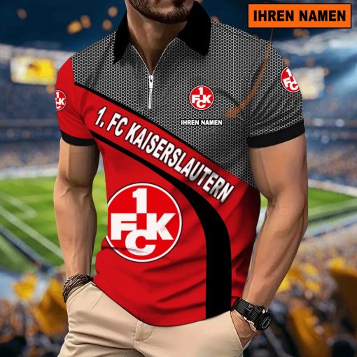 1. FC Kaiserslautern Individueller Name Neues Modell – Reißverschluss Poloshirt