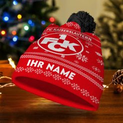 1. FC Kaiserslautern Individueller Name Neue Version Weihnachtsmütze