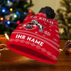 1. FC Köln Individueller Name Neue Version Weihnachtsmütze