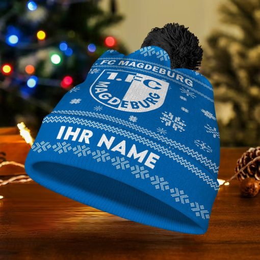 1. FC Magdeburg Individueller Name Neue Version Weihnachtsmütze 1. FC Magdeburg Individueller Name Neue Version Weihnachtsmütze