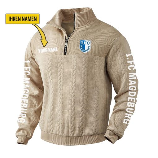 1. FC Magdeburg Fan Edition Strick-Sweatshirt – Individueller Name 1. FC Magdeburg Fan Edition Strick-Sweatshirt – Individueller Name