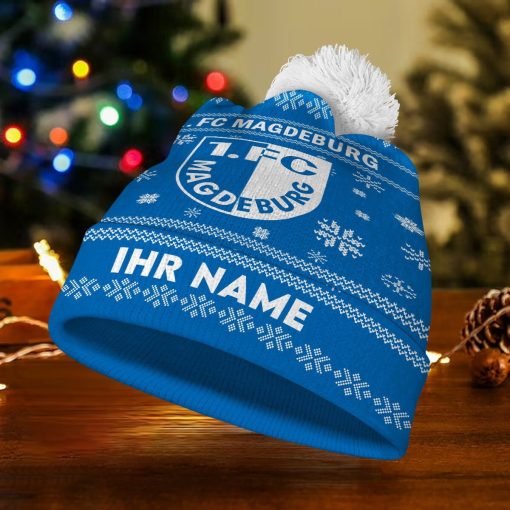 1. FC Magdeburg Individueller Name Neue Version Weihnachtsmütze