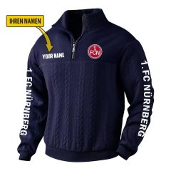 1. FC Nürnberg Fan Edition Strick-Sweatshirt – Individueller Name