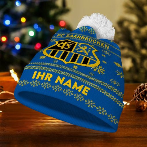 1. FC Saarbrücken Individueller Name Neue Version Weihnachtsmütze 1. FC Saarbrücken Individueller Name Neue Version Weihnachtsmütze