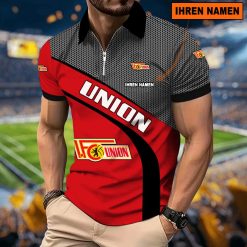 1. FC Union Berlin Individueller Name Neues Modell – Reißverschluss Poloshirt