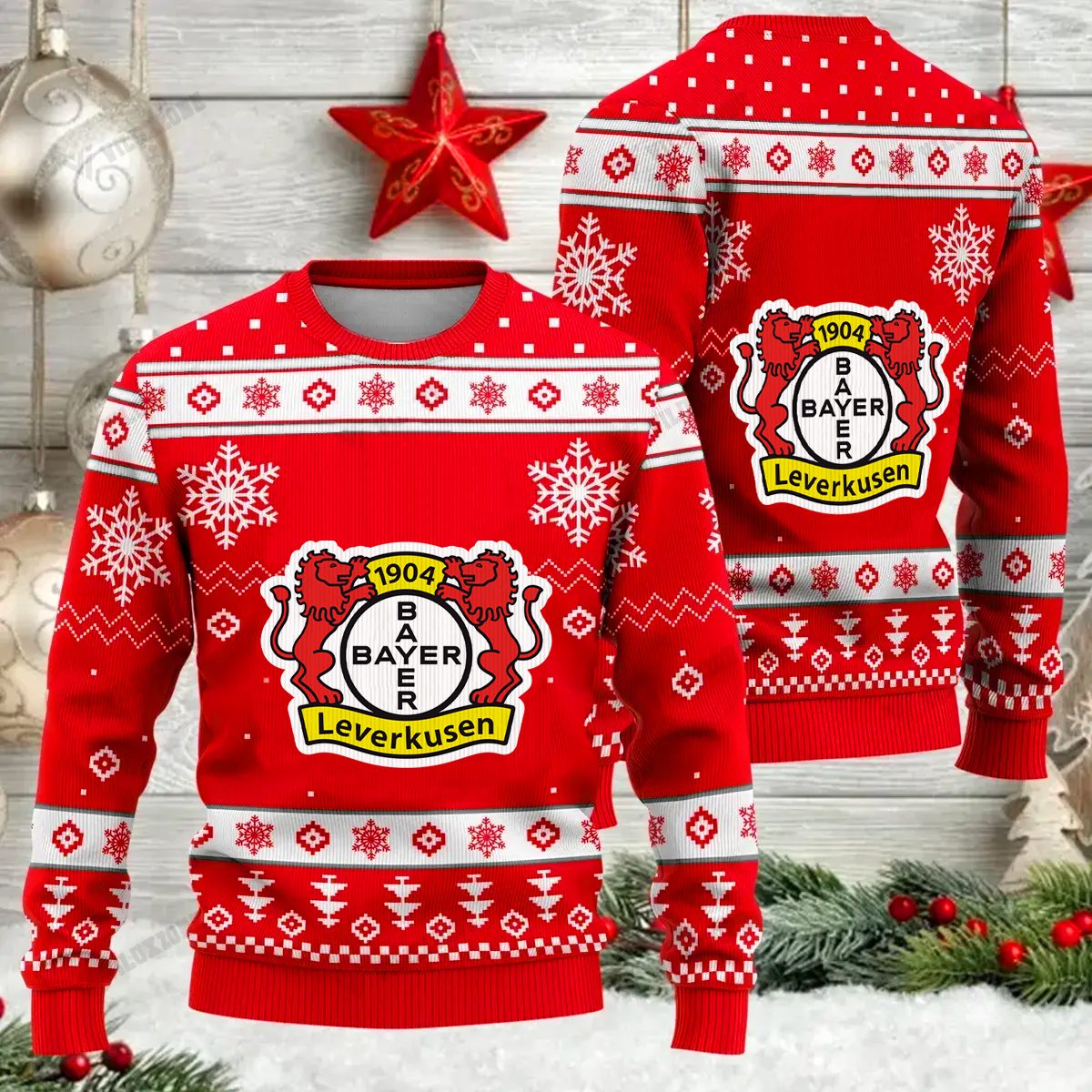 Jetzt neu: Bayer 04 Leverkusen Weihnachtspullover Jetzt neu: Bayer 04 Leverkusen Weihnachtspullover