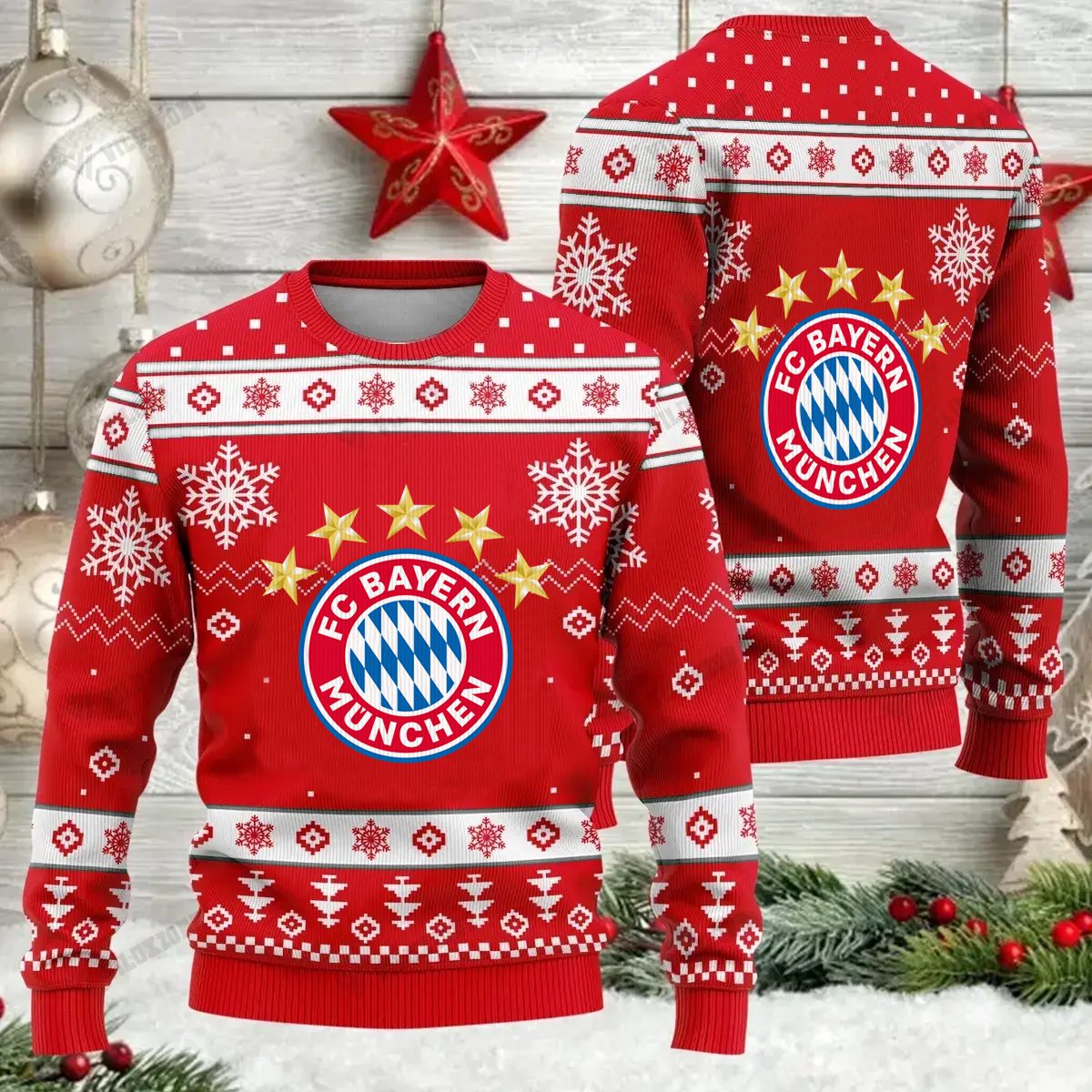 Jetzt neu: Bayern München Weihnachtspullover Jetzt neu: Bayern München Weihnachtspullover