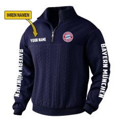 Bayern München Fan Edition Strick-Sweatshirt – Individueller Name