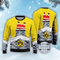 Neues Modell: Borussia Dortmund Weihnachtspullover mit Weihnachtsmann-Motiv