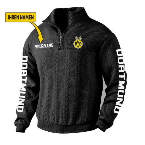 Borussia Dortmund Fan Edition Strick-Sweatshirt – Individueller Name Borussia Dortmund Fan Edition Strick-Sweatshirt – Individueller Name