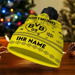 Borussia Dortmund Individueller Name Neue Version Weihnachtsmütze