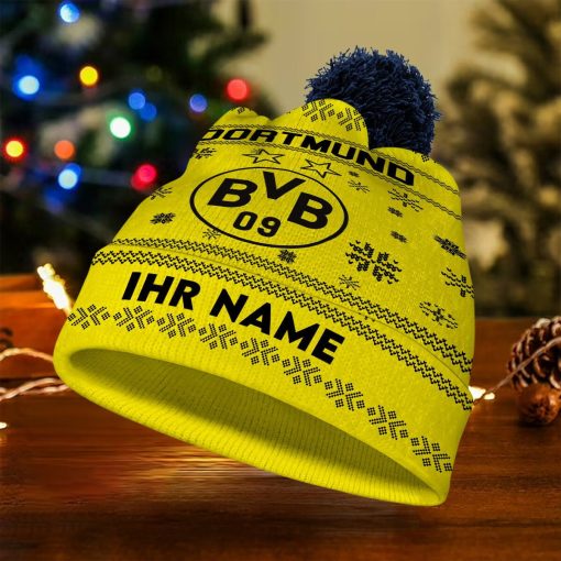 Borussia Dortmund Individueller Name Neue Version Weihnachtsmütze Borussia Dortmund Individueller Name Neue Version Weihnachtsmütze