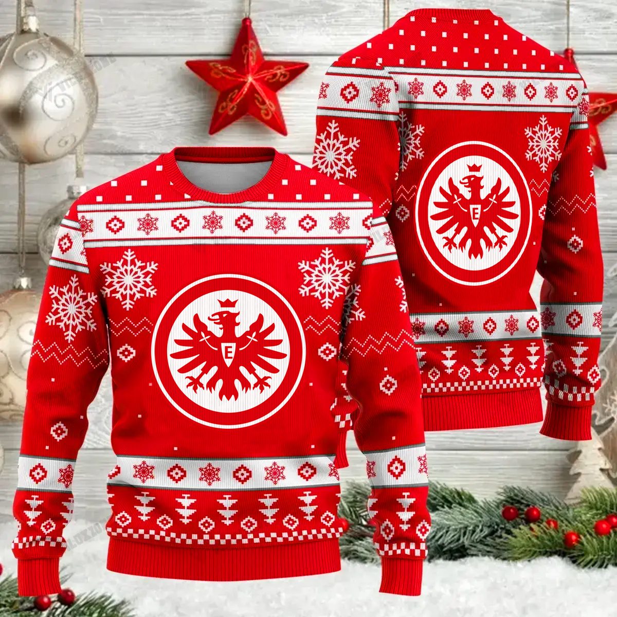 Jetzt neu: Eintracht Frankfurt Weihnachtspullover Jetzt neu: Eintracht Frankfurt Weihnachtspullover